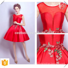 Shinny Fabric V Neckline Chic Short Champagne and Red Christmas Party Dresses 2016 Made in China